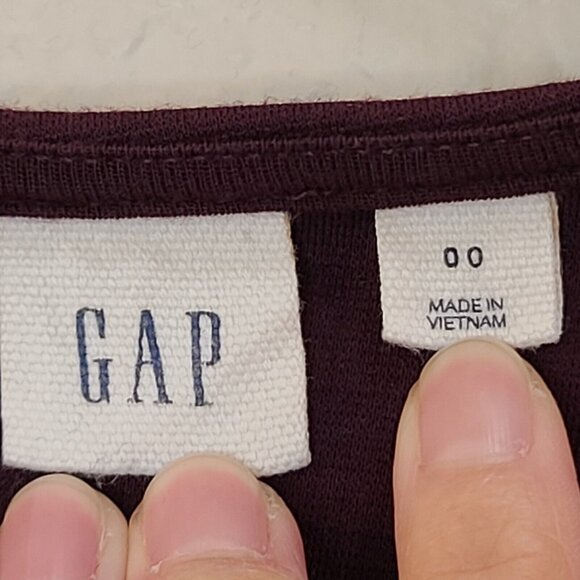 Gap Dress Womens Size 00 Vamp Red Ponte Knit Fit & Flare Casual Cocktail Party - Picture 11 of 12